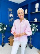 Fina Crochet Detail Blouse Pink image