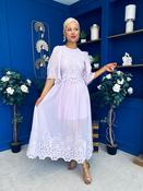 Cori Lace Detail Occasion Dress Lilac image
