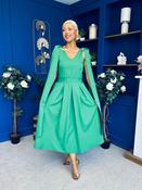 Imelda Cape Detail Occasion Midi Dress Emerald image