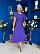 Lorraine Cape Detail Midi Dress Violet image