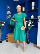 Lorraine Cape Detail Midi Dress Emerald image