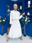Melissa Detailed Tulle Skirt Cream image