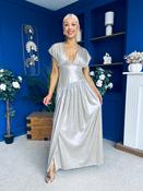 Charlie Plunge Neck Occasion Dress Metallic image