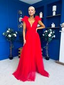 Philipa Tulle Occasion Dress Orchid Red image
