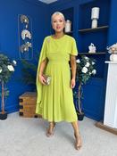 Caoimhe Cape Detail Midi Dress Pistachio image