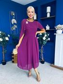 Caoimhe Cape Detail Midi Dress Berry image