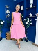 Doireann Pleat Detail Midi Dress Pink