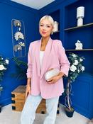 Ciara Ruched Sleeve Blazer Blush image
