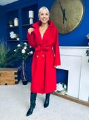 Claudia Detailed Trench Coat Red PRE ORDER arriving Sep 8