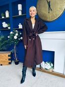 Claudia Detailed Trench Coat Chocolate PRE ORDER Arriving 8 Sep