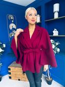 Tara Detailed Cape Jacket Wine
