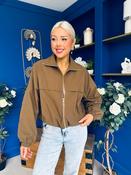 Doris Detailed Shell Jacket Camel image