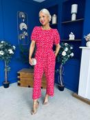 Erin Culotte Jumpsuit Deer Spot Rouge image
