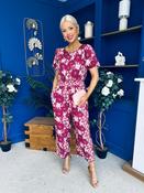 Erin Culotte Jumpsuit Floral Ruby image