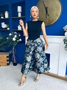 Sienna 2 In 1 Floral Jacquard A-Line Midi Dress Black image