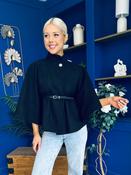 Freah Detailed Cape Jacket Black image