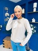 Geraldine Scaft Detail Knitted Jumper Cream