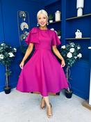 Siofra Bow Detail Midi Dress Berry image