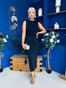 Bernice Embellished Neckline Midi Dress Black image