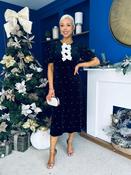 Casey Pearl &amp; Velvet Occasion Dress Black image