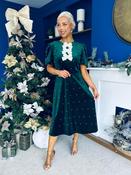 Casey Pearl &amp; Velvet Occasion Dress Forest image