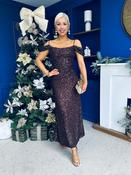 Julia Sequin Maxi Occasion Dress Coco image