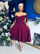 Dawson Bandot Detailed Occasion Dress Burgundy image