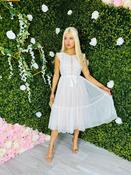 Delaney Midi Dress Off White image