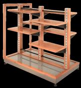 Free Standing Timber &amp; Glass Display Unit image