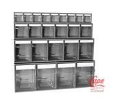 MB Boxes Transparent Tilt Bins with Locking Bar