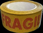 Tape - Paper Brown  Printed FRAGILE 48mm x 50 Mtr image