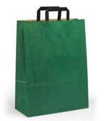 Paper Shopping Bags - Black, Red, Blue &amp; Green Colours - TopCraft Handles