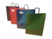 Paper Shopping Bags - Black, Red, Blue &amp; Green Colours - TopTwist Handles