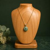 Emerald &amp; Diamond Pendant - Caragh Jewellers image
