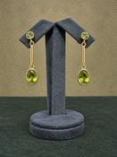 Gold Peridot Earrings - Caragh Jewellers image