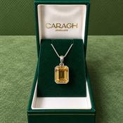 Silver Citrine Pendant - Caragh Jewellers image