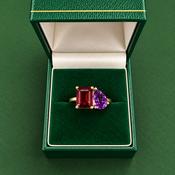 Garnet &amp; Amethyst Ring - Caragh Jewellers image