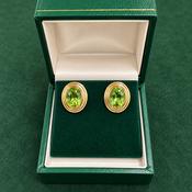 Gold Peridot Earrings - Caragh Jewellers image