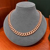 Rosegold Curb Necklace - Caragh Jewellers