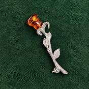 Amber Rose Brooch - Caragh Jewellers