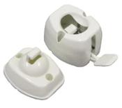 W4 LEVER RELEASE DOOR RETAINER WHITE