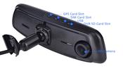 3 Channels DVR Dasboard Mirror Camera Car / Taxi 3in1 Dash Cam image