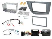 Connects2 SEAT Leon 2005&amp;gt; 2012 RHD Silver Double DIN Fitting Kit image