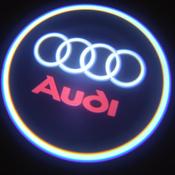 AUDI - 2PC Wireless Car Door Led Welcome Laser Projector Logo Shadow Light image