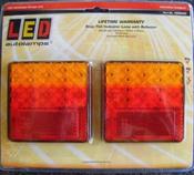 LED Autolamps 2pcs 12V Trailer Lights Lamps Stop/Tail/Indicator Lamps  image