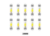 6pcs/lot 39mm 1W DC12V Canbus Interior Car LED Bulbs Dome Lights Plate