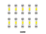 6pcs/lot 36mm 1W DC12V Canbus Interior Car LED Bulbs Dome Lights Plate image