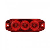 LED AUTOLAMPS 12/24V STOP/TAIL Low Profile Red Lens Lamp image