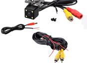 Universal Rear View Camera with 4 LED Car Rear View Camera, RCA Night Vision, Waterproof Parking Assistance Camera image
