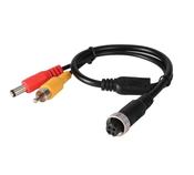 4 Pin Female to RCA Male IP CCTV Camera Extension Cable Adapter Converter for DVR Security Camera image